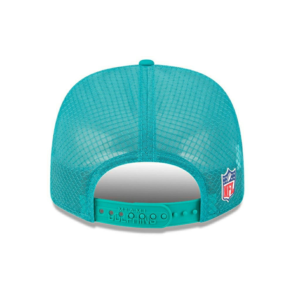 Miami Dolphins Historic 2025 NFL On-Field Sideline 9SEVENTY Trucker Snapback Cap Taass US