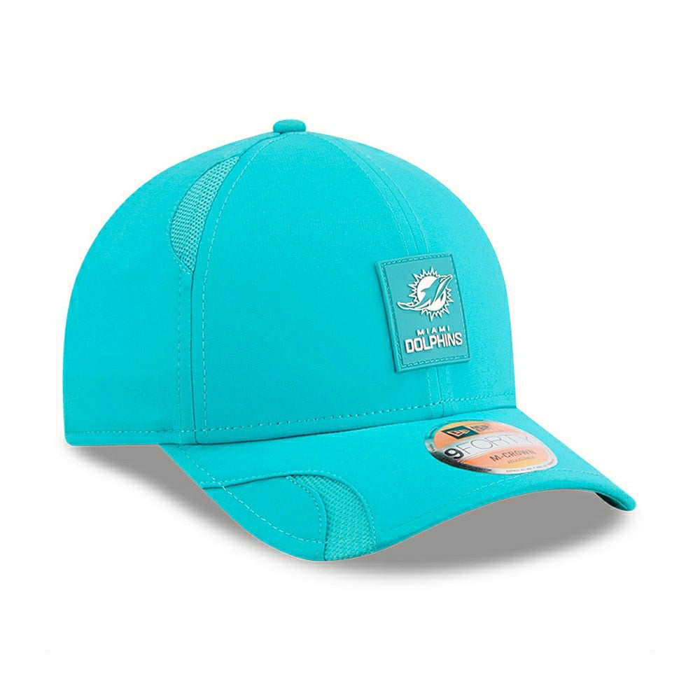 Miami Dolphins 2025 NFL On-Field Sideline 9FORTY M-Crown Cap Aqua Taass sale