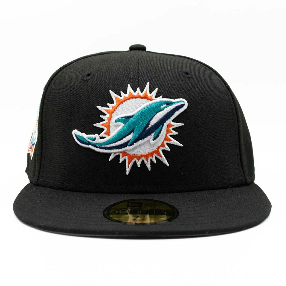 Miami Dolphins Perfect Season Anniversary 59FIFTY Fitted NFL Cap Black Taass for sale