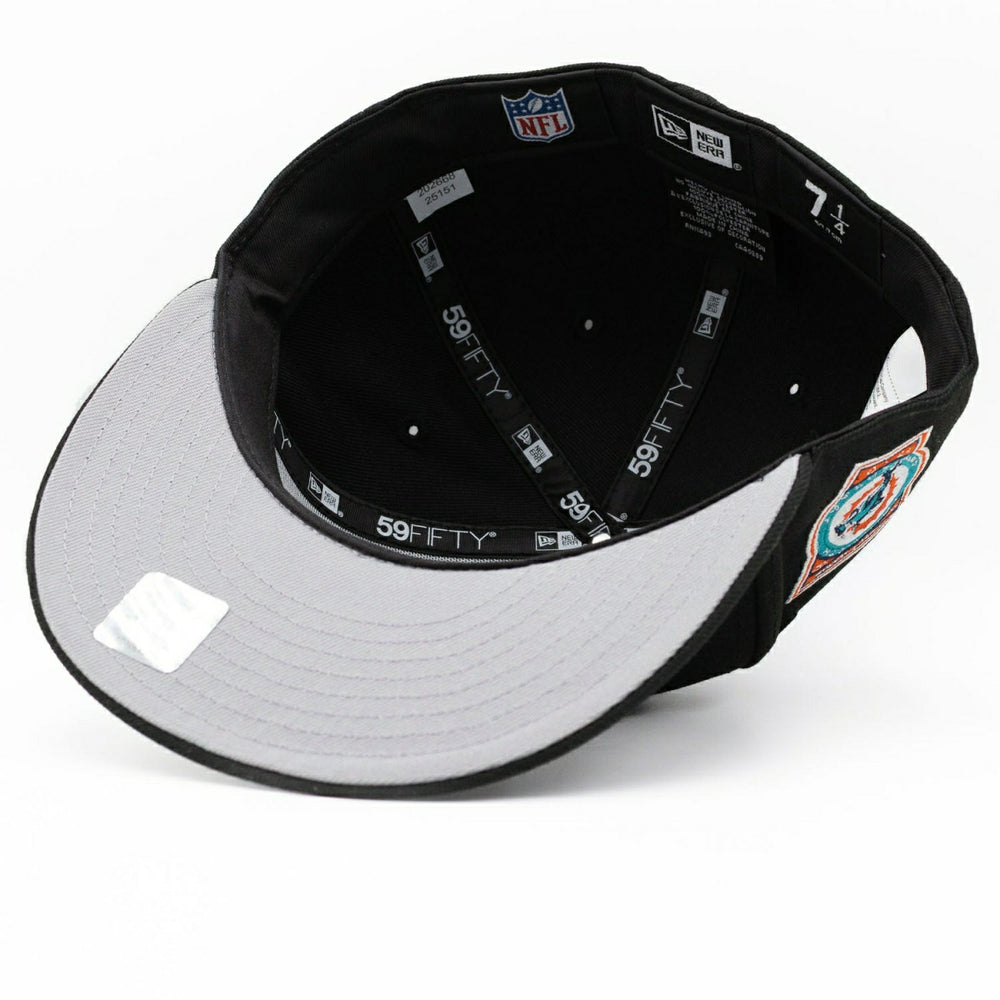 Miami Dolphins Perfect Season Anniversary 59FIFTY Fitted NFL Cap Black Taass for sale