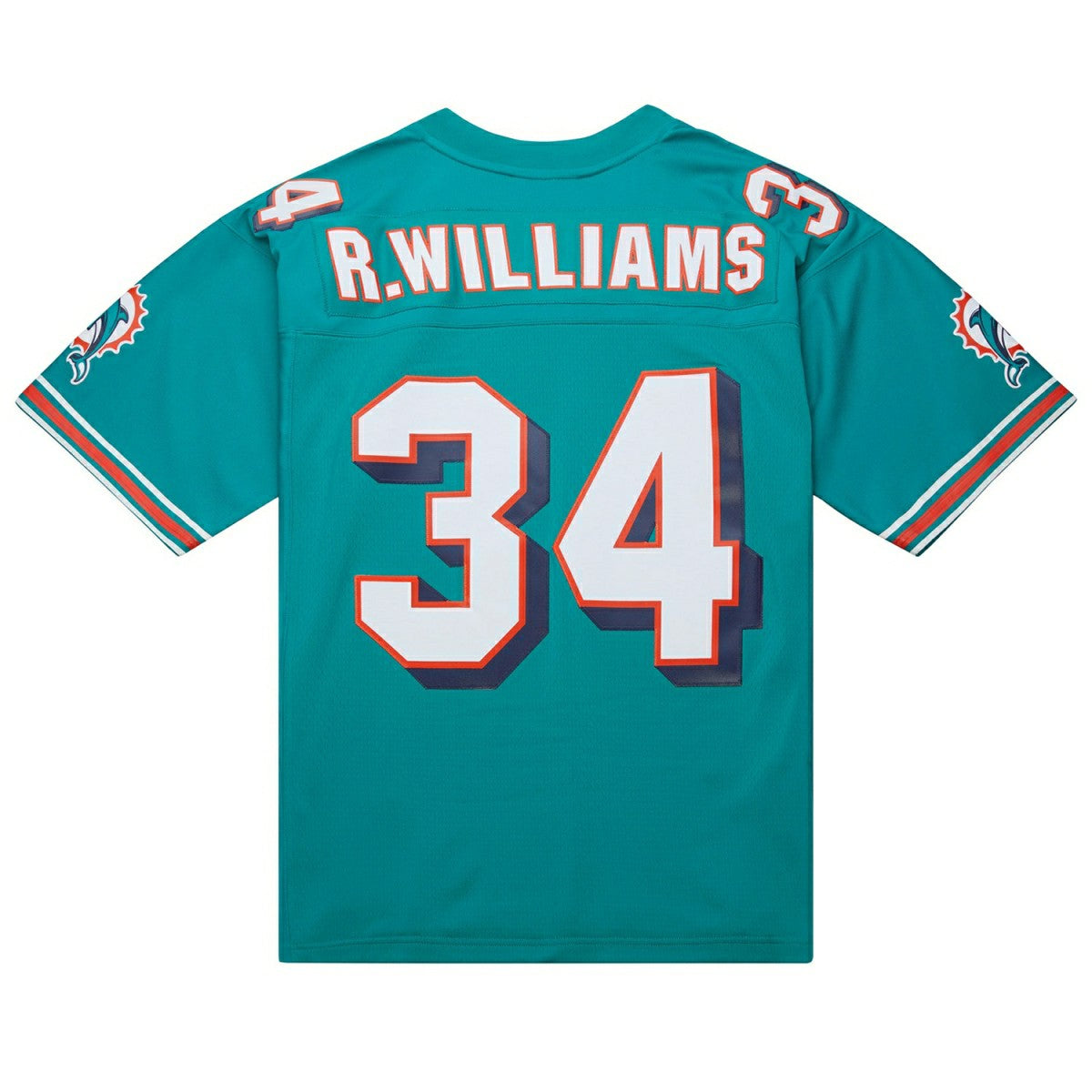 Ricky Williams #34 Miami Dolphins 2002 Legacy Throwback NFL Jersey Aqua Classic