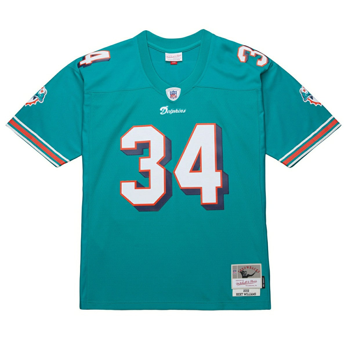 Ricky Williams #34 Miami Dolphins 2002 Legacy Throwback NFL Jersey Aqua Classic