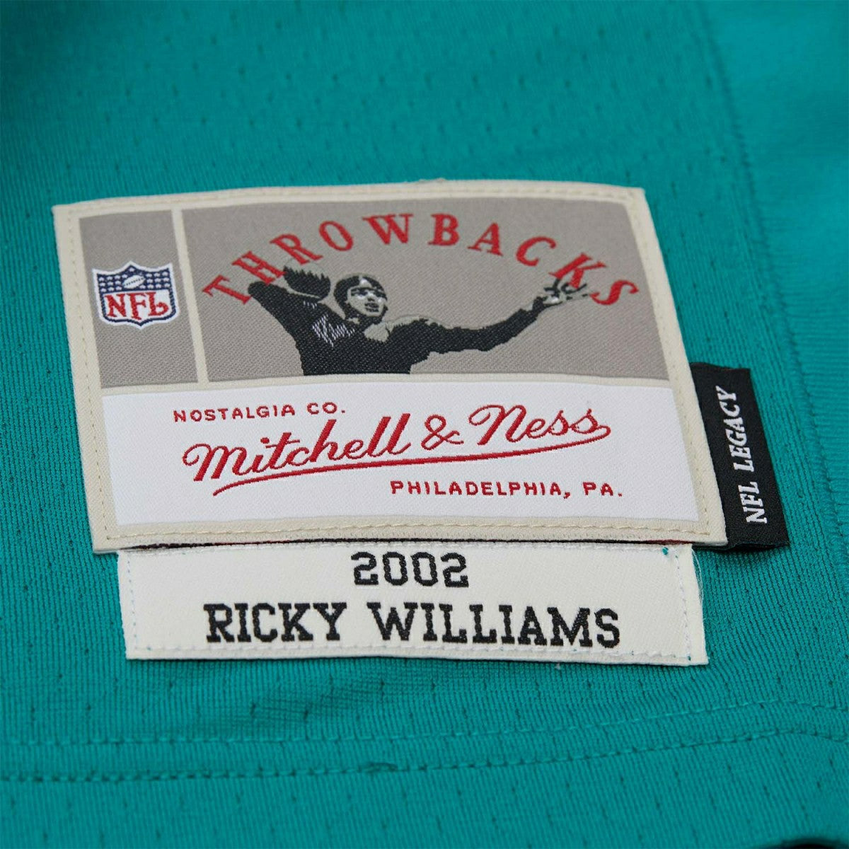 Ricky Williams #34 Miami Dolphins 2002 Legacy Throwback NFL Jersey Aqua Classic