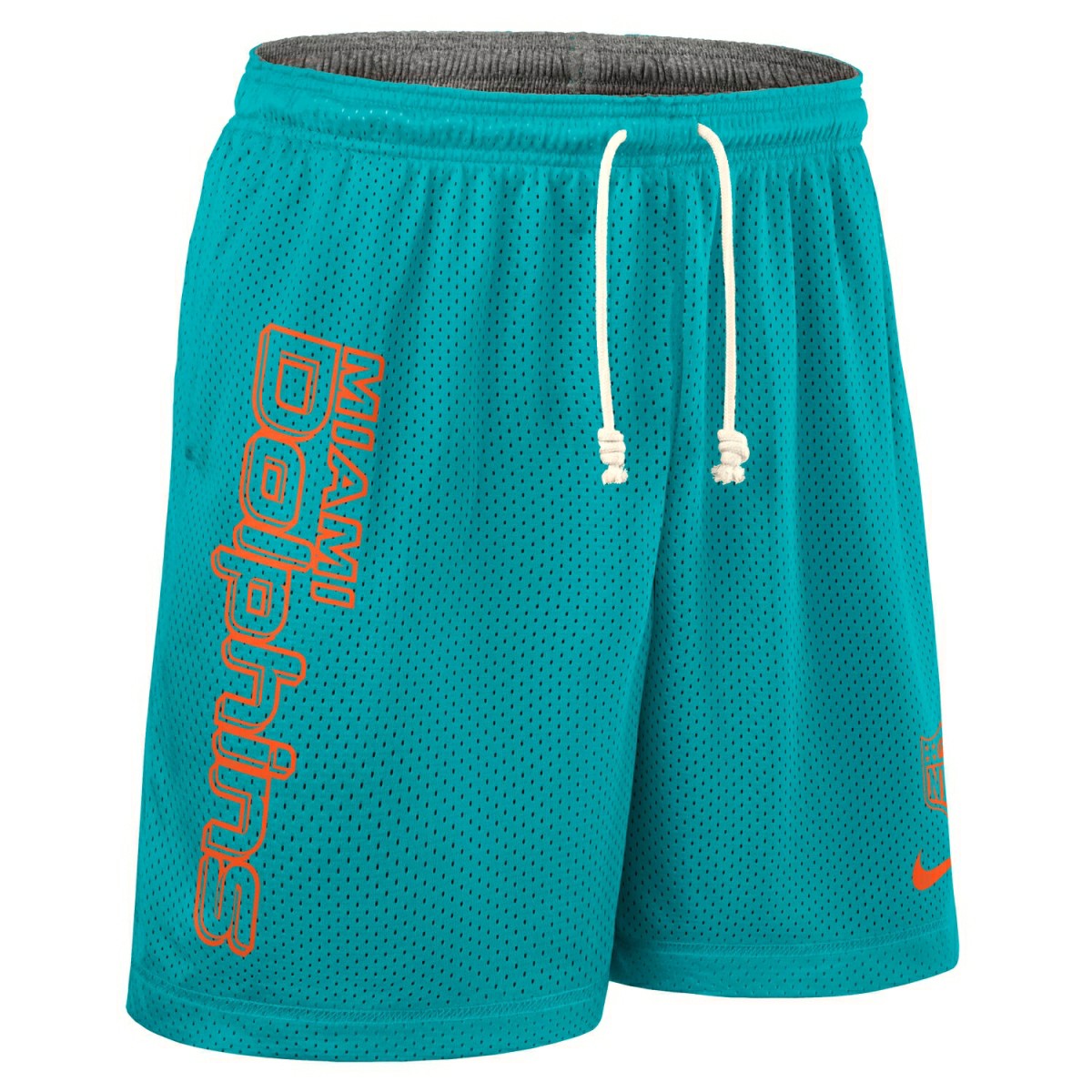 Miami Dolphins 2025 NFL Sideline Reversible Mesh Nike Dri-FIT Shorts Aqua Lifestyle