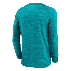 Miami Dolphins 2025 NFL Sideline Nike Velocity Performance Long Sleeve T-Shirt Aqua Taass sale