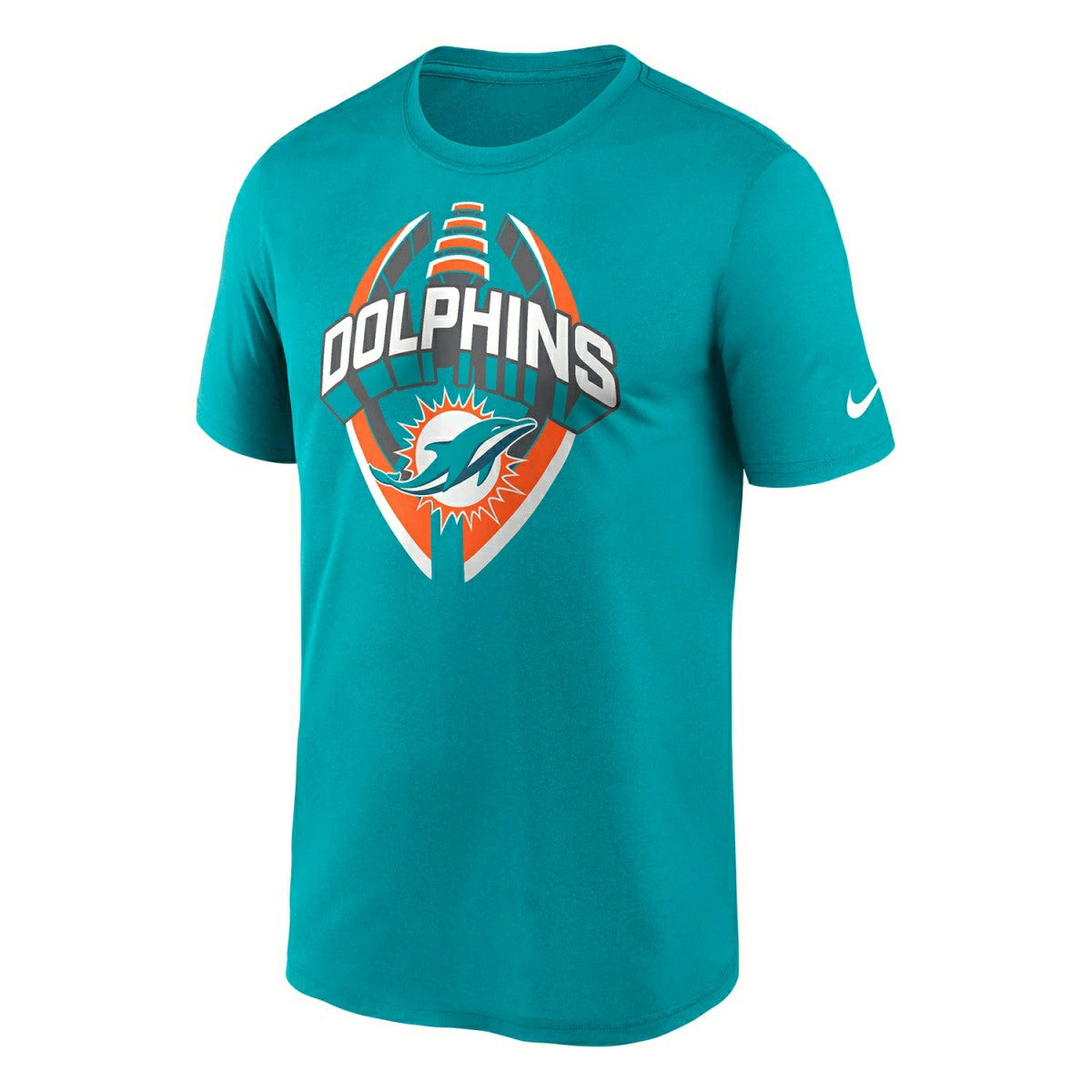 Miami Dolphins 2025 Icon Nike Legend NFL T-Shirt Aqua Taass US