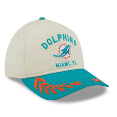 Miami Dolphins 2025 NFL Draft 9TWENTY A-Frame Adjustable Cap Cream Taass sale
