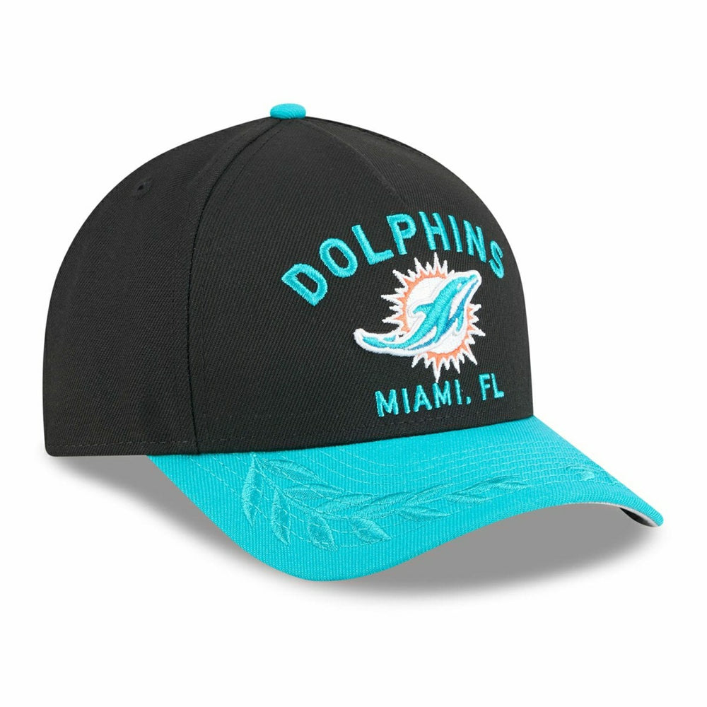 Miami Dolphins 2025 NFL Draft 9FORTY M-Crown A-Frame Snapback Cap Black Taass US