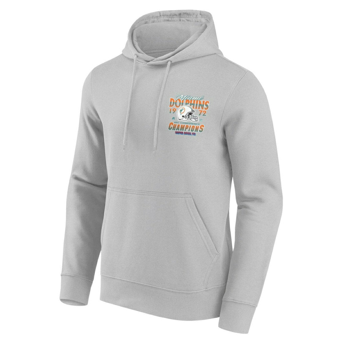 Miami Dolphins 1972 AFC Champions NFL Hoodie Gray Taass US
