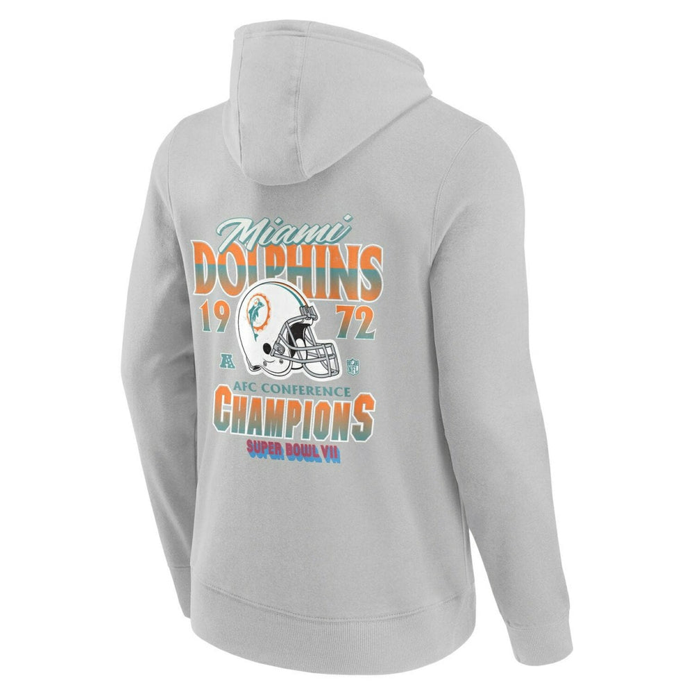 Miami Dolphins 1972 AFC Champions NFL Hoodie Gray Taass US