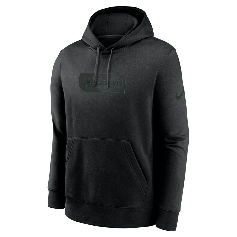Miami Dolphins Black Edge Nike Club Hoodie Taass sale