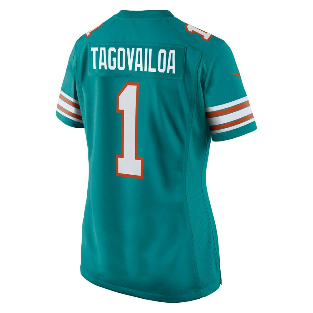 Tua Tagovailoa #1 Miami Dolphins Throwback Nike Game NFL Jersey (WOMEN'S) Classic