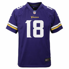 Justin Jefferson #18 Minnesota Vikings Game Football NFL Jersey Purple (YOUTH) Taass sale