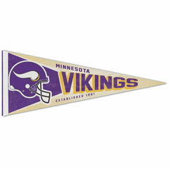 Minnesota Vikings Premium Throwback NFL Pennant Taass US
