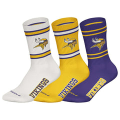 Minnesota Vikings Huddle NFL Crew Socks (3-Pack) Fashion