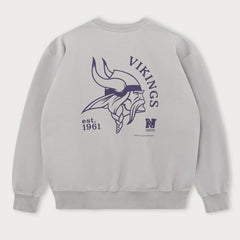 Minnesota Vikings L&L '96 Classics NFL Crew Sweater Gray Taass US