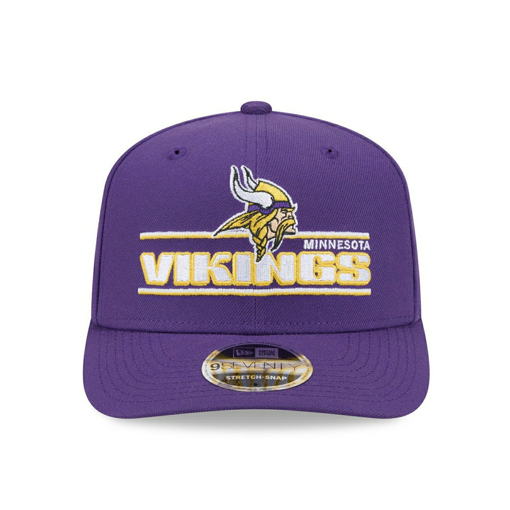 Minnesota Vikings NFL Stated 9SEVENTY Stretch-Snap Cap Purple Taass US