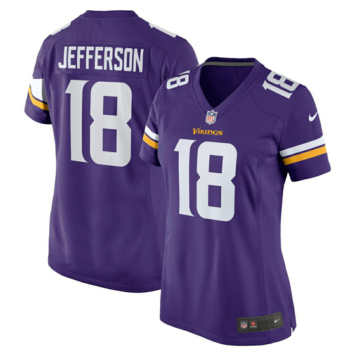 Justin Jefferson #18 Minnesota Vikings Nike Game NFL Jersey Purple (WOMEN'S) Taass for sale