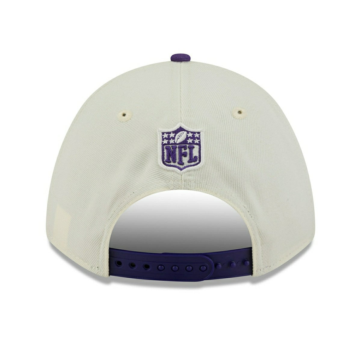Minnesota Vikings 2025 NFL Draft 9FORTY M-Crown A-Frame Snapback Cap Cream Classic