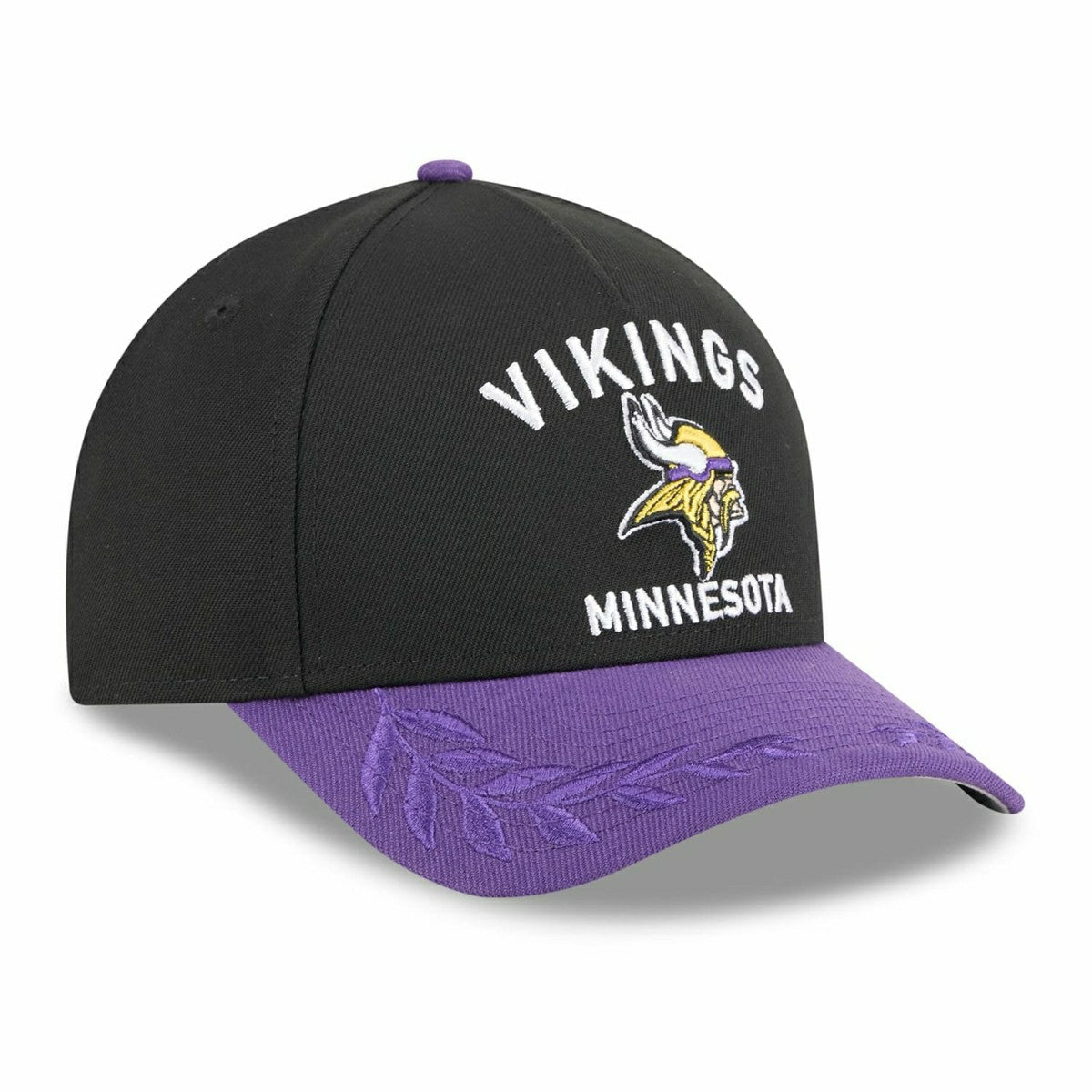 Minnesota Vikings 2025 NFL Draft 9FORTY M-Crown A-Frame Snapback Cap Black Taass sale
