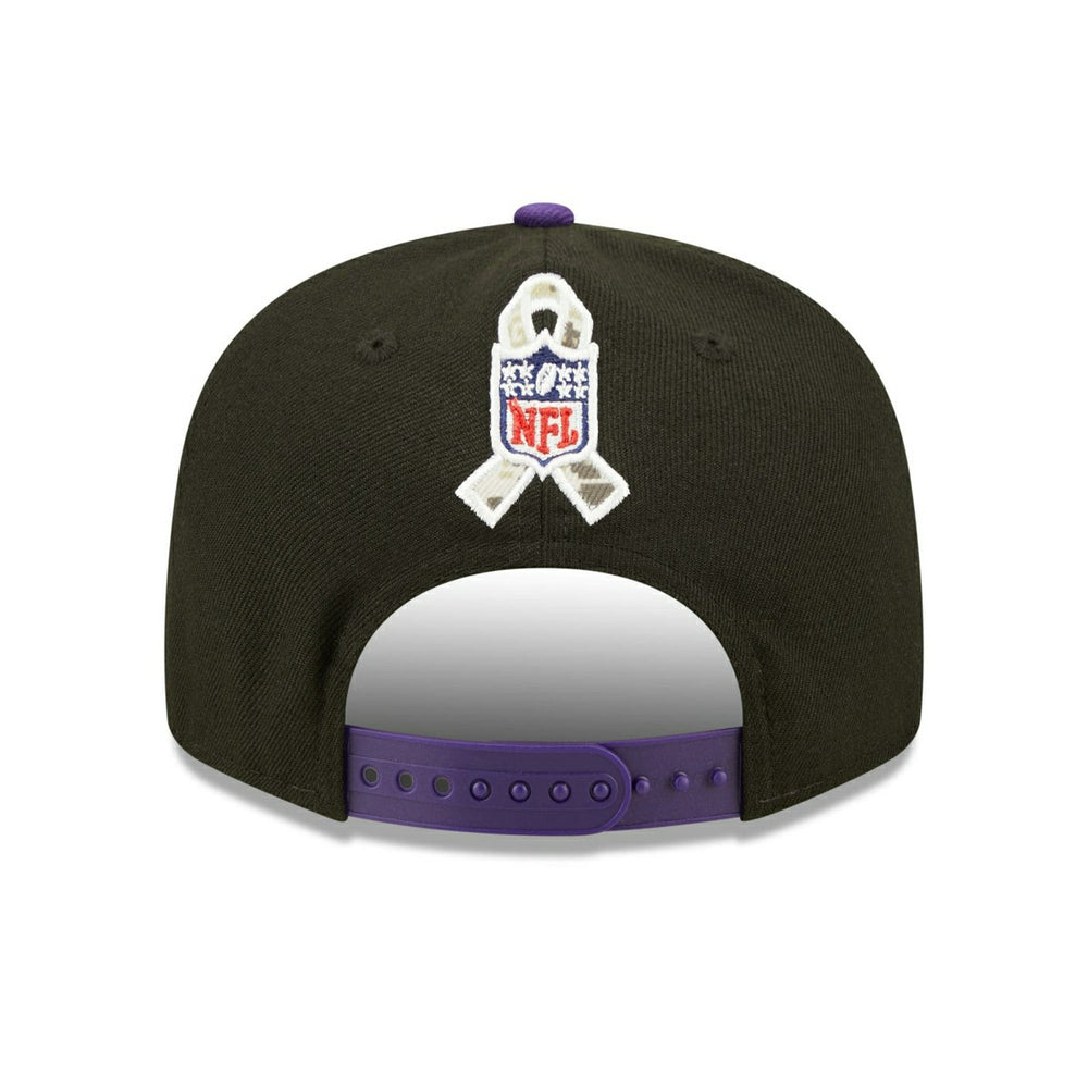 Minnesota Vikings 2022 NFL On-Field Salute to Service New Era 9FIFTY Snapback Cap Taass for sale