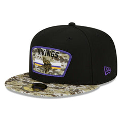 Minnesota Vikings 2021 NFL On-Field Salute to Service New Era 59FIFTY Fitted Cap Classic