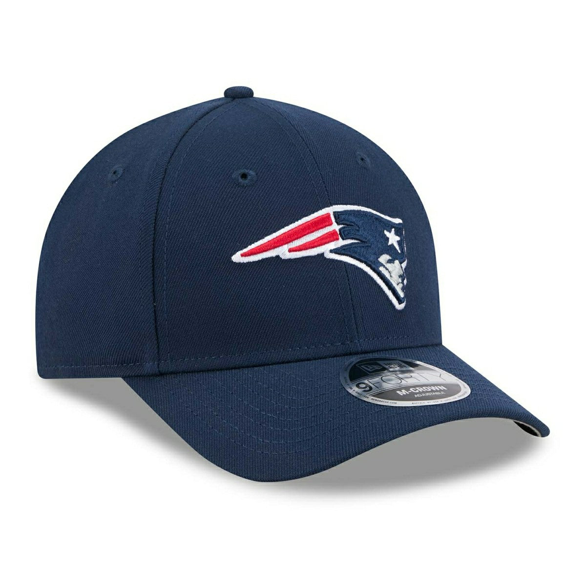 New England Patriots NFL Team Logo New Era 9FORTY M-Crown Snapback Cap Navy Taass sale