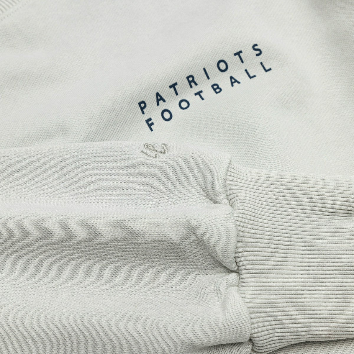 New England Patriots L&L '96 Classics NFL Crewneck Sweater Gray Lifestyle