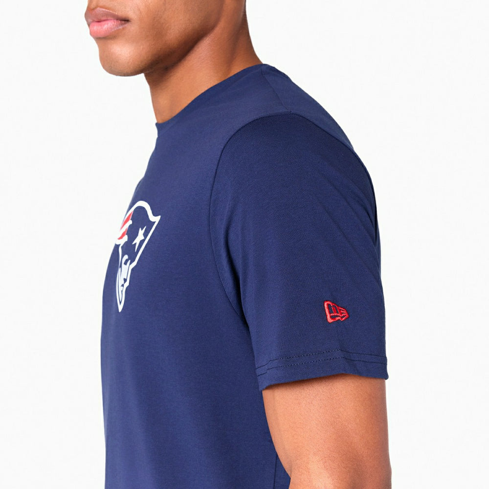 New England Patriots Team Logo New Era NFL T-Shirt Navy Classic