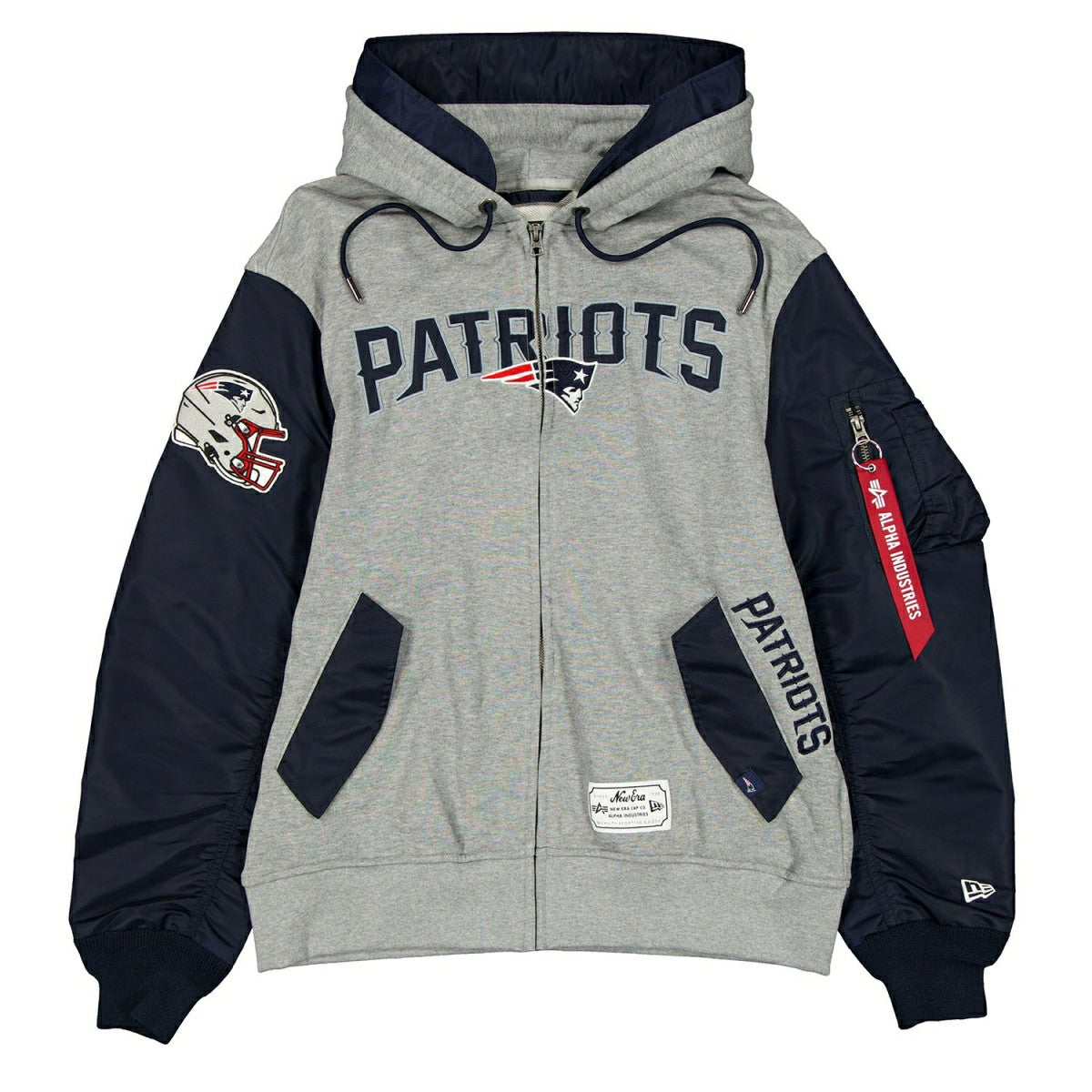 New England Patriots Alpha Industries MA-1 NFL Full-Zip Fleece Jacket Taass US