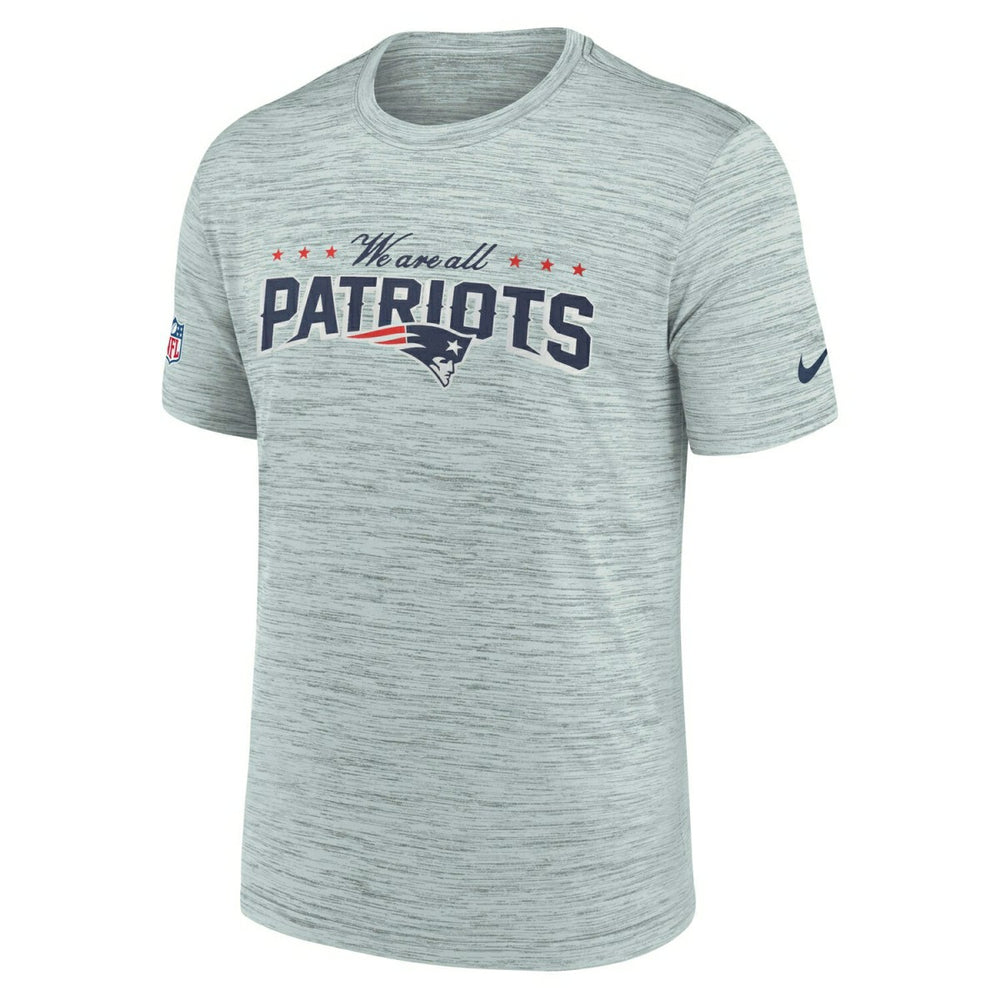 New England Patriots 2025 Rivalries Velocity Dri-FIT NFL T-Shirt Gray Taass for sale