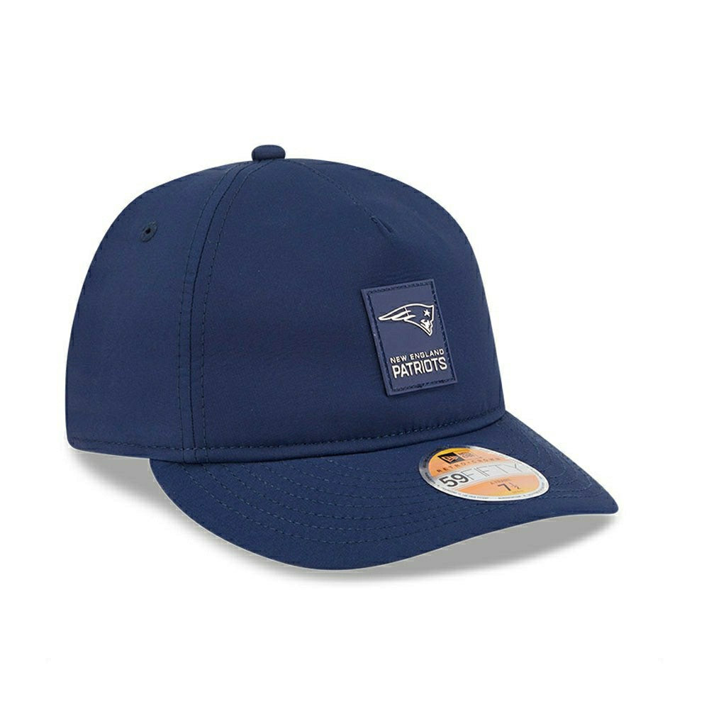 New England Patriots 2025 NFL On-Field Sideline 59FIFTY A-Frame Fitted Cap Navy Fashion