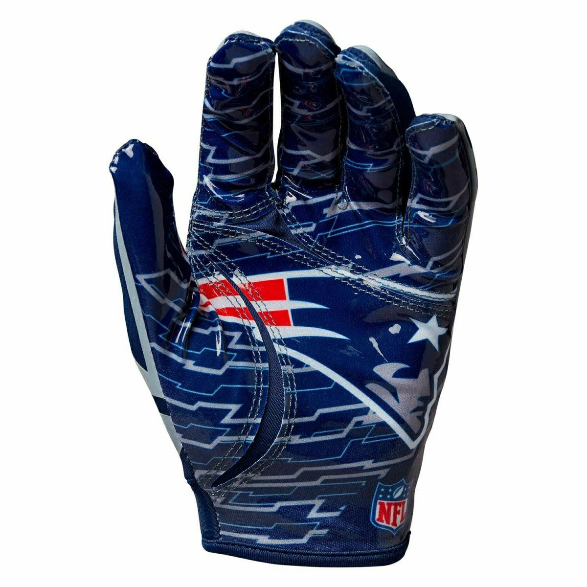New England Patriots Wilson Youth Stretch-Fit NFL Receivers Gloves (KIDS) Classic