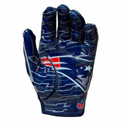 New England Patriots Wilson Youth Stretch-Fit NFL Receivers Gloves (KIDS) Classic