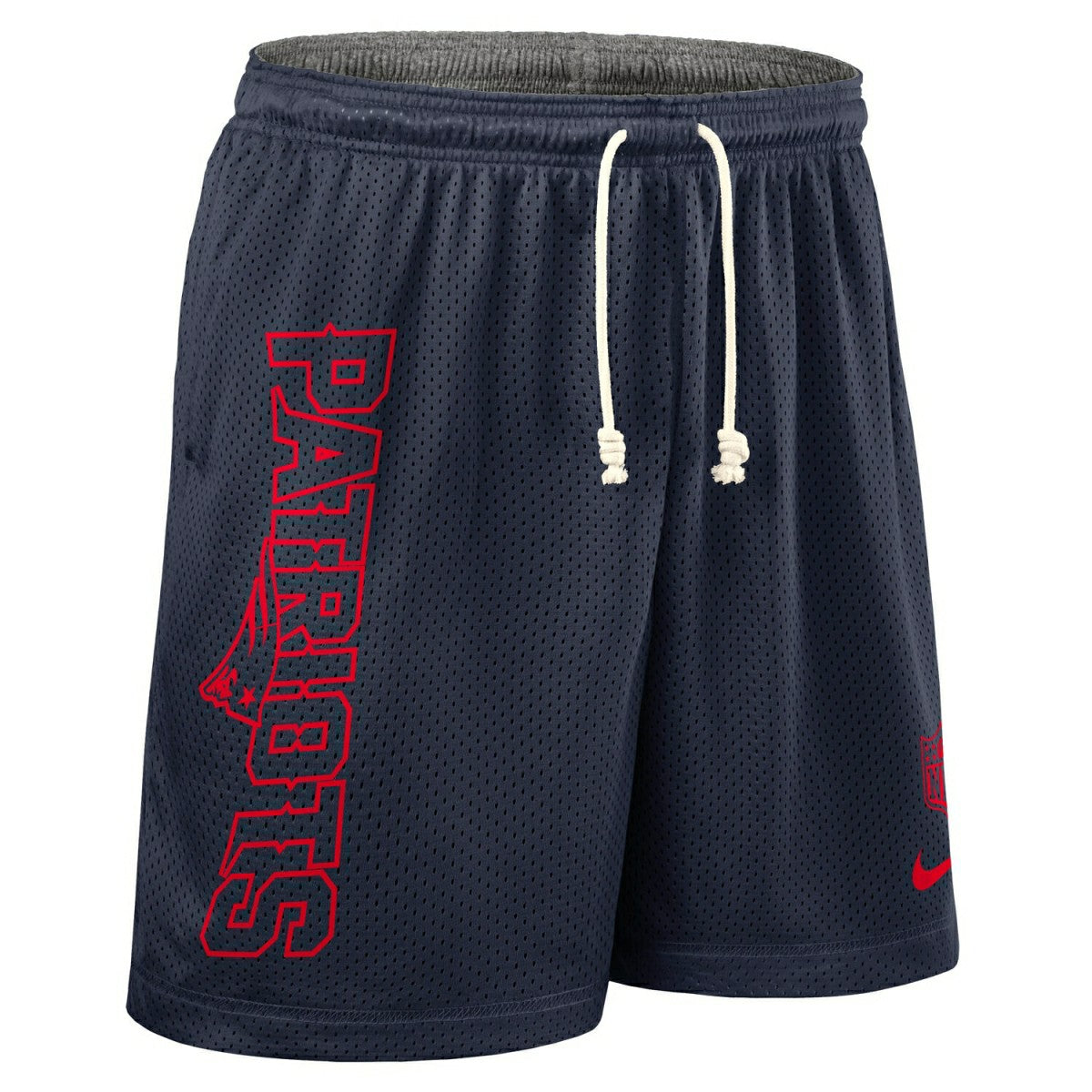 New England Patriots 2025 NFL Sideline Reversible Mesh Nike Dri-FIT Shorts Navy Fashion