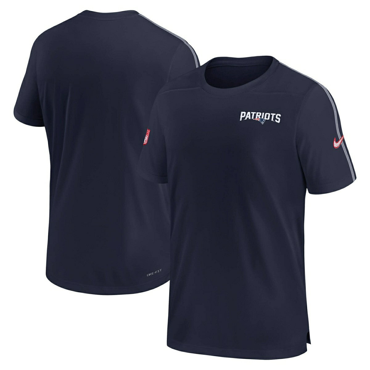 New England Patriots 2024 NFL Sideline Nike Dri-FIT Coach UV Top Navy Taass for sale