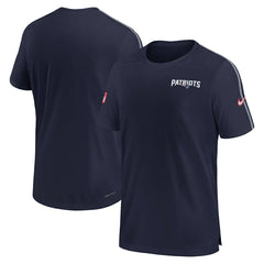 New England Patriots 2024 NFL Sideline Nike Dri-FIT Coach UV Top Navy Taass for sale