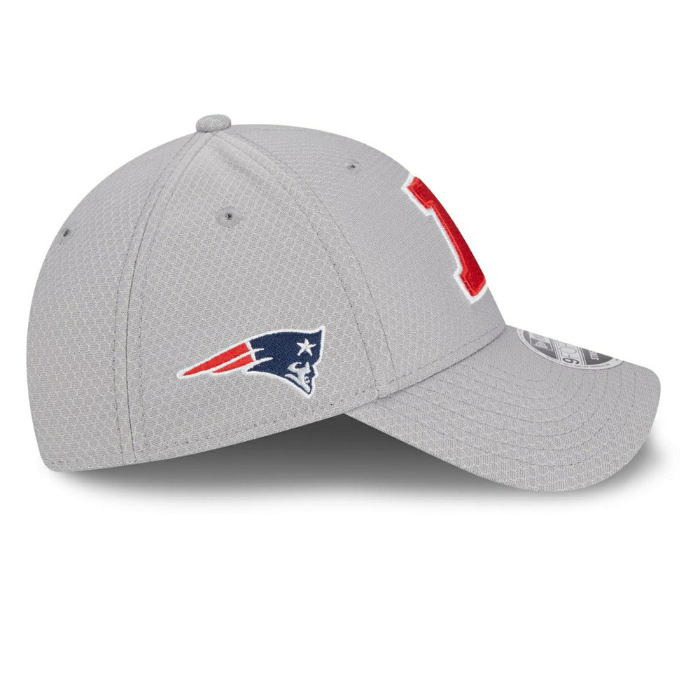New England Patriots AFC 2024 Pro Bowl New Era Stretch-Snap 9FORTY NFL Cap Gray Lifestyle