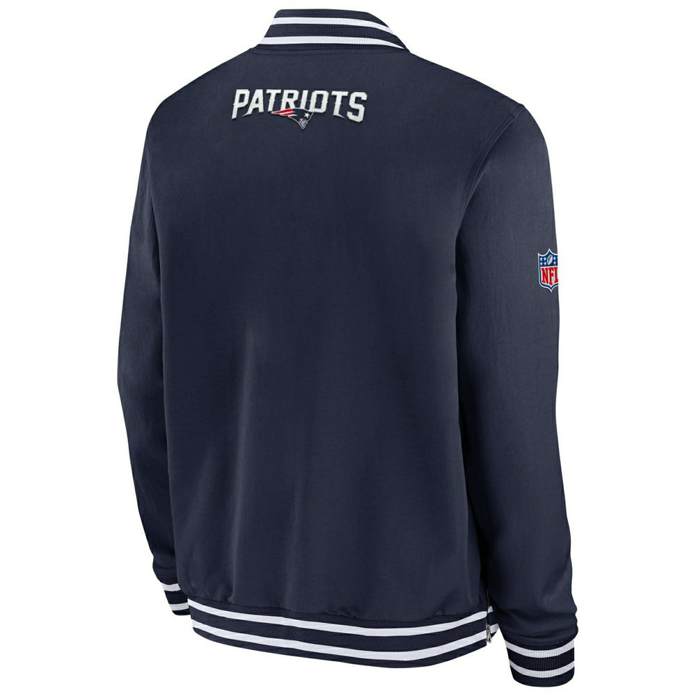 New England Patriots NFL Sideline Nike Coach Bomber Jacket Fashion