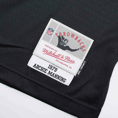 Archie Manning #8 New Orleans Saints Mitchell & Ness Throwback NFL Jersey Black Lifestyle
