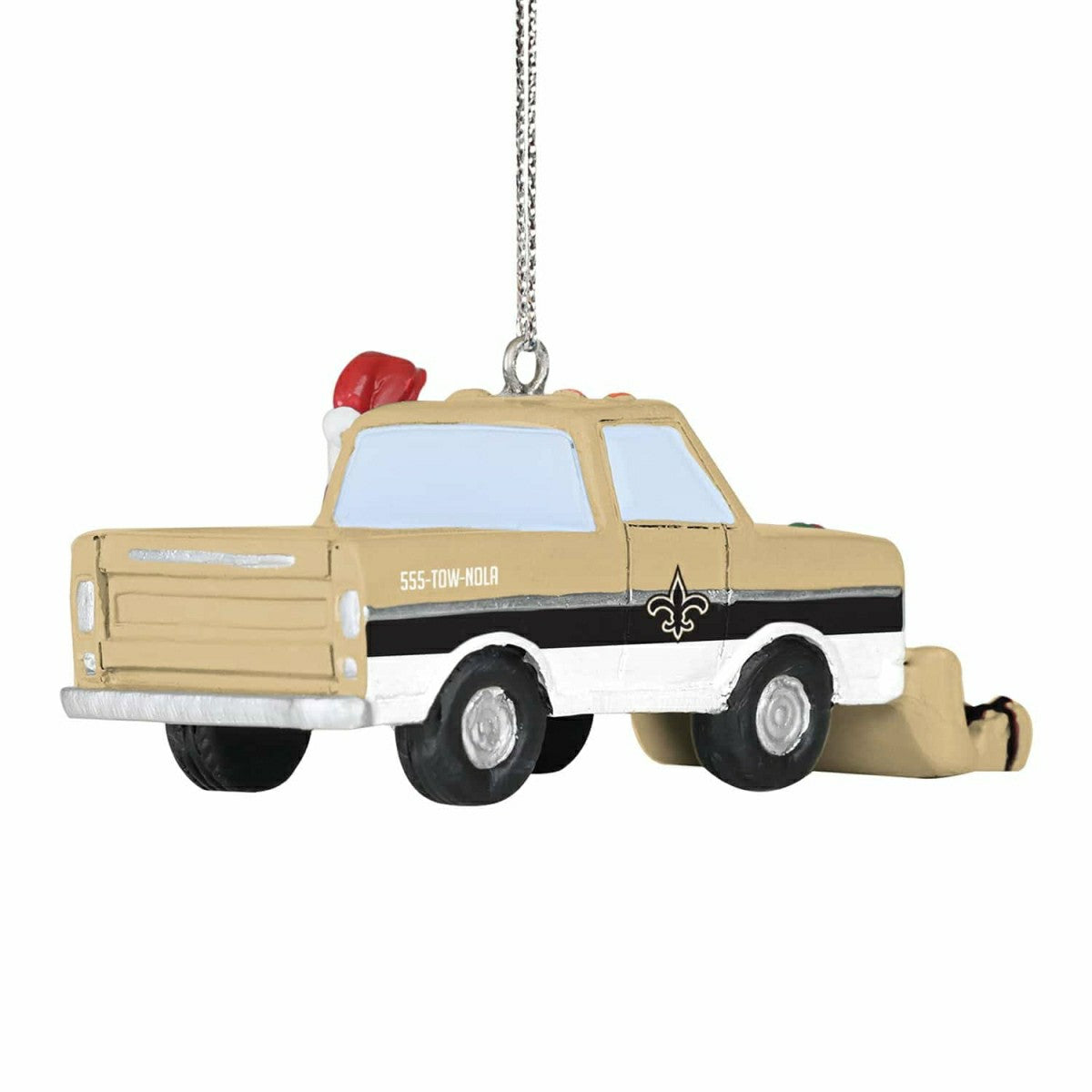 New Orleans Saints NFL Snow Plow Truck Christmas Ornament Classic