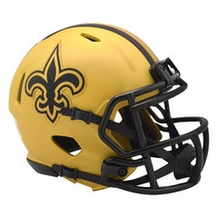 New Orleans Saints Rave Alternate NFL Speed Mini Helmet Gold Taass sale