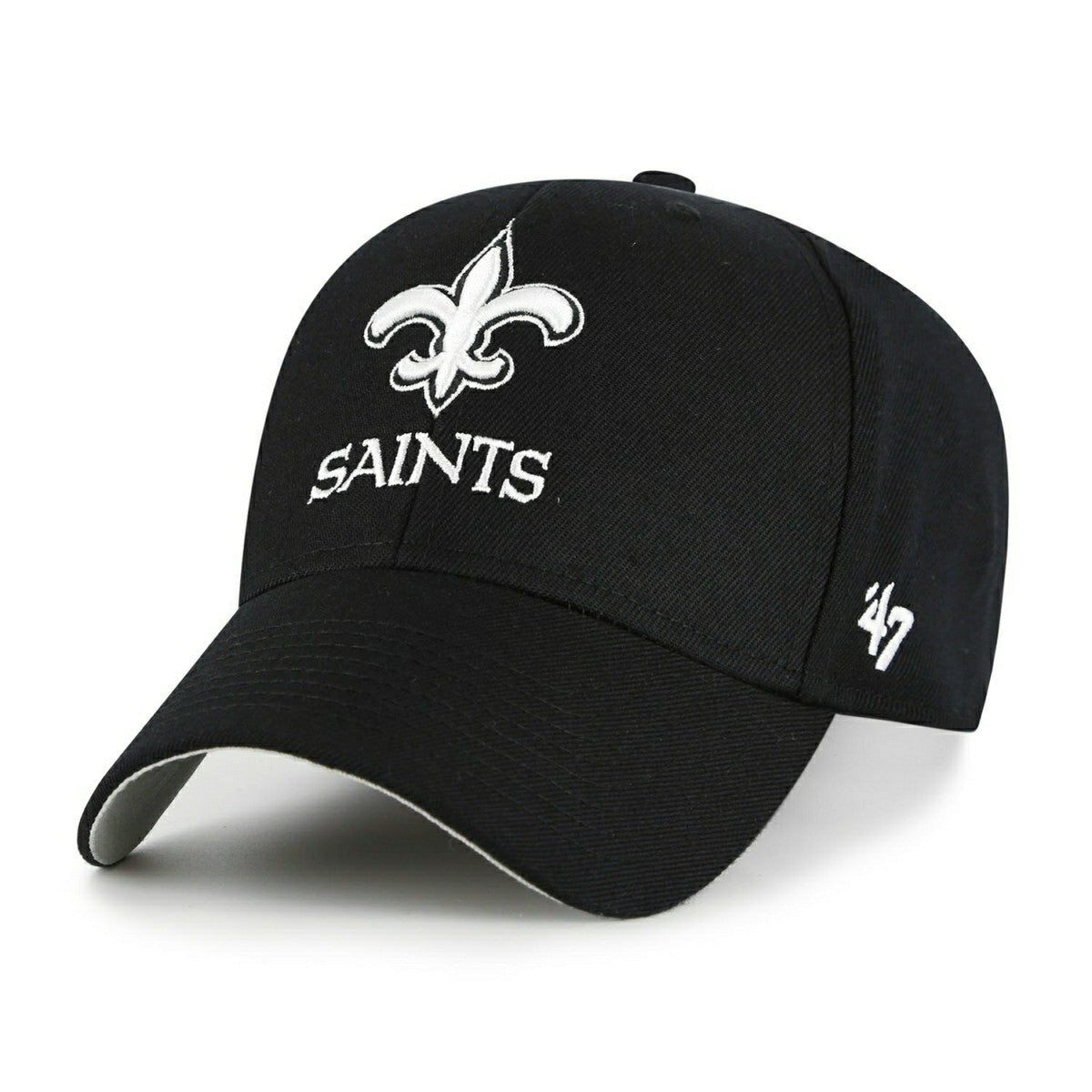 New Orleans Saints Black & White '47 MVP Adjustable NFL Cap Black Taass for sale