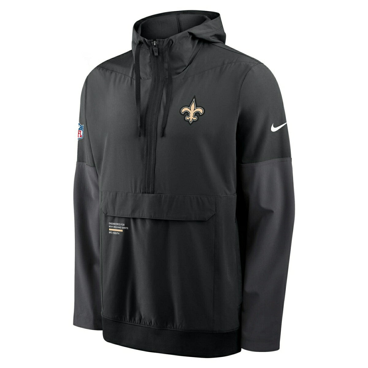 New Orleans Saints Nike Sideline Half-Zip Anorak NFL Jacke Black Fashion