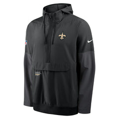 New Orleans Saints Nike Sideline Half-Zip Anorak NFL Jacke Black Fashion