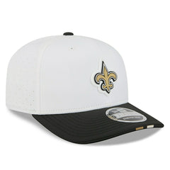 New Orleans Saints 2025 NFL Training Camp New Era  9SEVENTY Stretch-Snap Cap OTC White Taass sale