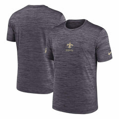 New Orleans Saints 2025 NFL Sideline Nike Velocity Performance T-Shirt Gray Taass US