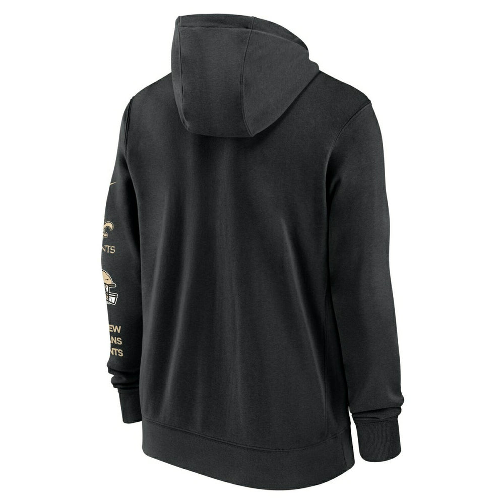 New Orleans Saints Full-Zip Nike Club Fleece Hoodie Black Taass sale