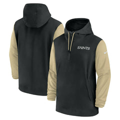 New Orleans Saints 2024 NFL Sideline Pre-Game Nike Lightweight Player Jacket Black Lifestyle