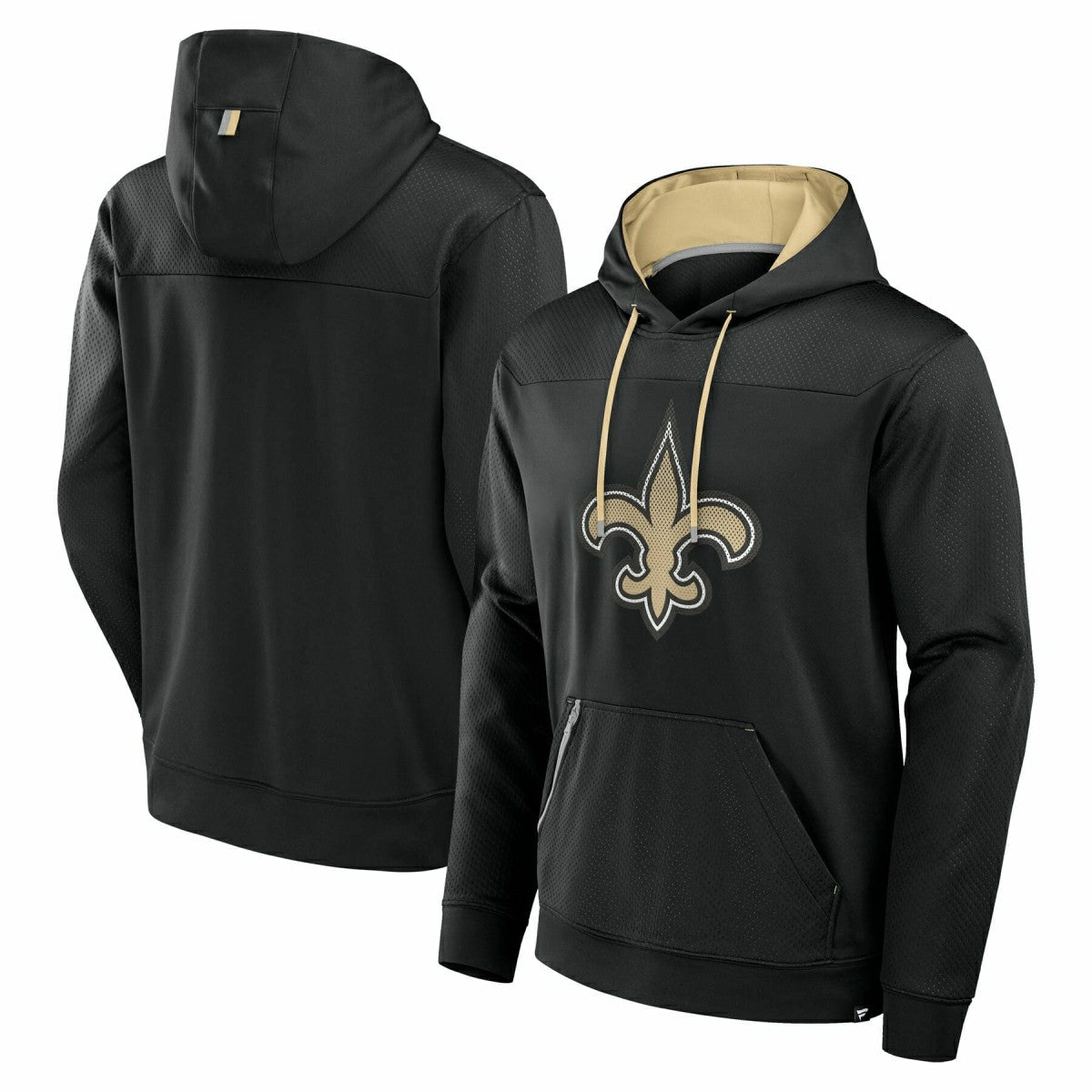 New Orleans Saints Defender Dot Faded NFL Hoodie Black Taass sale